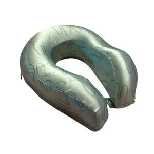 Lost + Wander Frequent Flyer Travel Neck Pillow Sage Green Satin Travel Airplane